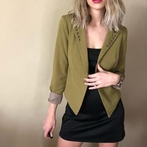 Daniel Rainn Olive Green Studded Jacket